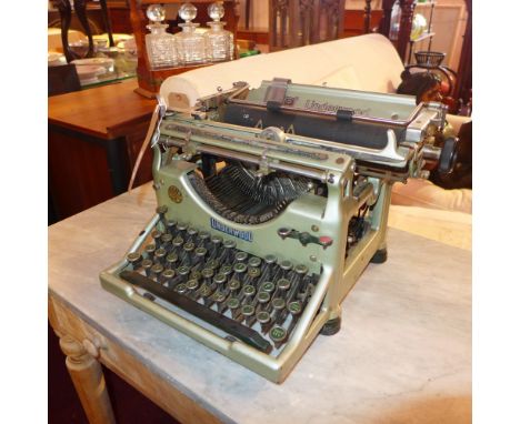 A vintage American Underwood typewriter 