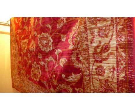 A Ziegler style carpet with palmettes on, a red field surrounded by a frieze border 230 x 160cm 