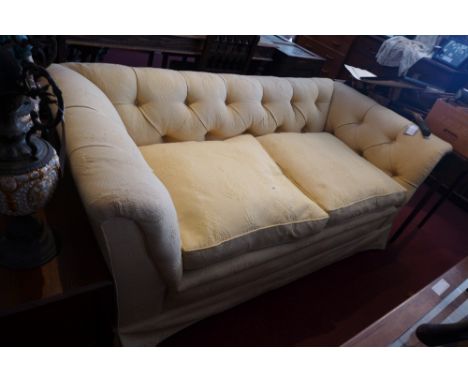 Sofa, Peter Dudgeon Chesterfield style, 88cm wide 