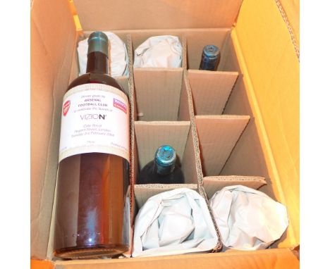 Wine, case of twelve from Arsenal hospitality dinners at the Cafe Royale in honour of European opposition from 2000 onwards 