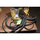 Lot of Enerpac Hydraulic Jacks, Pumps, Hoses, and Bottles