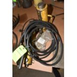 Lot of Enerpac Hydraulic Jacks, Pumps, Hoses, and Bottles