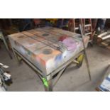 T-Slotted Steel Work Table, 54-1/2" x 48" x 10"