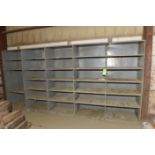 (5) Shelving Units, 183"L x 24"W x 87"H