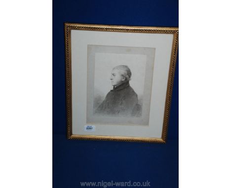 A copy of an engraving by Edward Scrivens of Arthur Onslow, Dean of Worcester.
