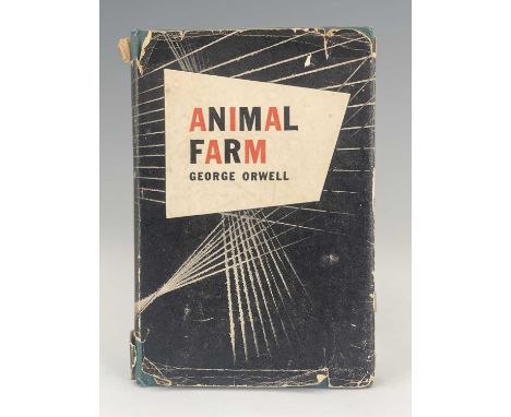 Orwell, George, Animal Farm, 1946 first edition, Harcourt Brace and Company, New York, green cloth hardback with gilt spine l