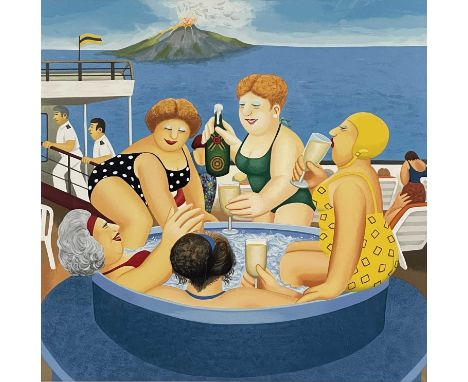 Beryl Cook (British, 1926-2008), 'Cruising', signed l.r., titled l.c, silkscreen colour print, No.375/395, 48 by 48cm, framed
