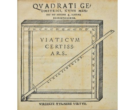 Fin‚ (Oronce). Liber de geometria practica ... ex demonstratis Euclidis elementis corollarius ... nunc primum apud Germanos i
