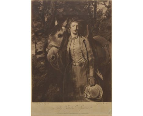 *Dickinson (William). Lady Charles Spencer, published Wm. Dickinson, 1776, uncoloured mezzotint after Sir Joshua Reynolds, so