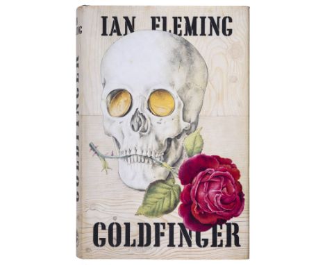 Fleming (Ian). Goldfinger, 1st edition, 1959, Henry Sotheran ticket to front pastedown, original cloth with skull and gold co
