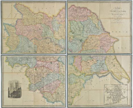 Yorkshire. Jefferys (Thomas), A Map of the county of York, reduced from the large survey in twenty sheets of the late Thomas 