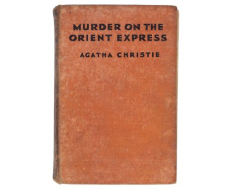 Christie (Agatha). Murder on the Orient Express, 1st edition, 1934, advertisement leaf at end, some light spotting, red ink s