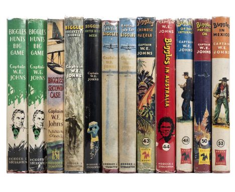 Johns (Captain W.E.). Biggles Hunts Big Game (2), 1948; Biggles' Second Case, 1948; Biggles Breaks the Silence, 1949; Biggles