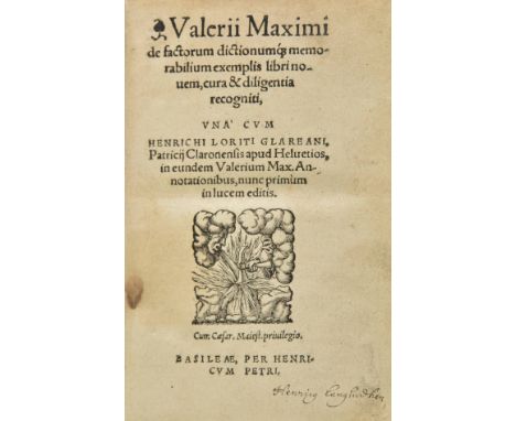 Valerius Maximus. De factorum dictionumque memorabilium exemplis libri novem, cura et diligentia recogniti, una cum Henrichi 