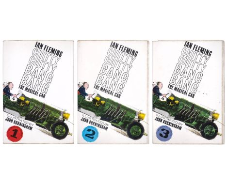 Fleming (Ian). Chitty Chitty Bang Bang. The Magical Car, 3 volumes, 1st edition, 1964-65, illustrations by John Burningham, a