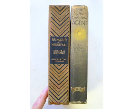 Greene (Graham). The Confidential Agent, 1st US edition, Viking, New York, 1939, endpapers a little toned, original cloth (so