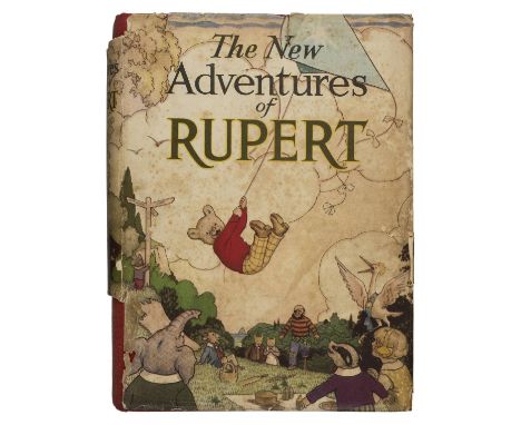 Rupert Bear. The New Adventures of Rupert, Daily Express, 1936,  illustrations by Alfred Bestall, five illustrations neatly c