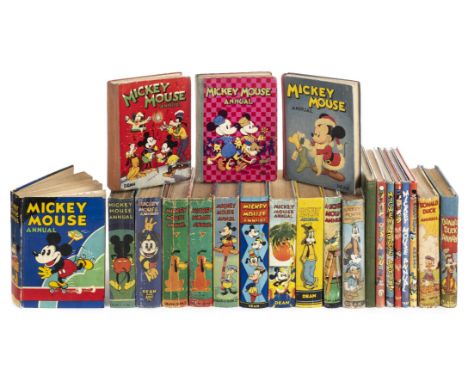 Disney (Walt). Mickey Mouse Annual 1932, Dean & Son, [1931], colour frontispiece, front hinge cracked after frontispiece, end