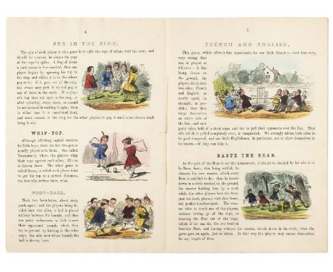 Dean & Son (publisher). Papa Lovechild's Series, Nice Little Games for Nice Little Boys [cover-title], [1859], hand-coloured 