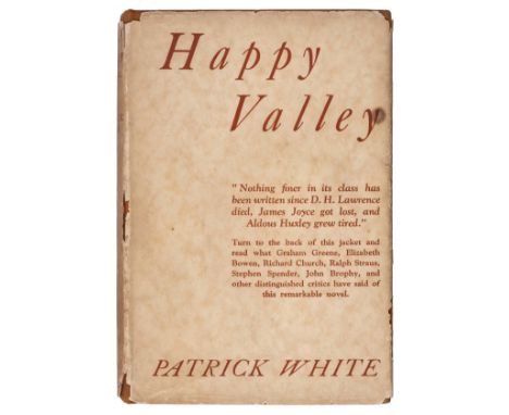 White (Patrick). Happy Valley. A Novel, 1st edition, 2nd impression, February 1939, original cloth (spine slightly darkened w