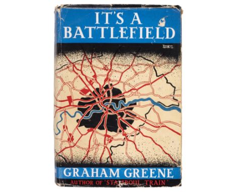 Greene (Graham). It's a Battlefield, 1st edition, 1934, a few light spots, central stitch broken with light offsetting at gut