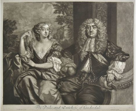 *British aristocracy. Tompson (Richard), The Duke and Dutchess of Lauderdale, circa 1690, uncoloured mezzotint on wove after 