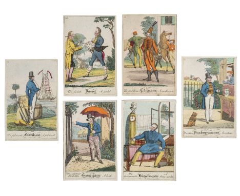 *Card game. Der Landtag oder das Debattiren, La diÚte ou les debats, The diet or debates, n.p., circa 1820,  eleven (of 12) h