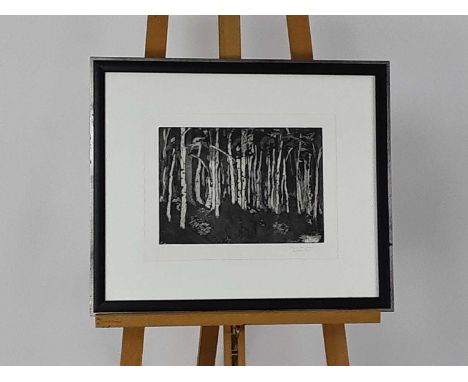 * ALASDAIR WALLACE (SCOTTISH b. 1967), BURNISHED HOUND limited edition etching on paper, signed, titled and numbered 2/12moun