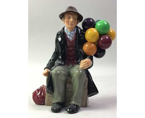 GROUP OF ROYAL DOULTON FIGURES, AND LLADRO FIGURES  including The balloon Man, HN 1954, Biddy Pennyfarthing, HN 1843, Granny'