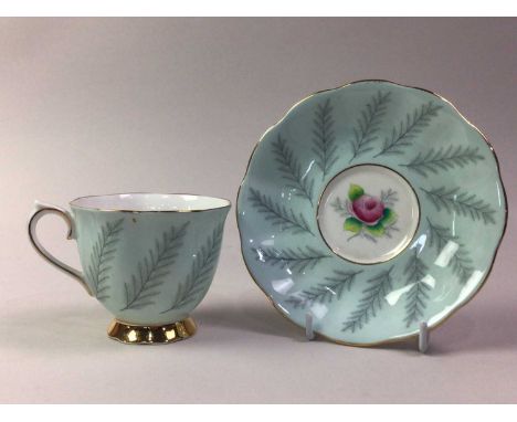 PARAGON TEA SERVICE, AND A ROYAL ALBERT PART TEA SERVICE the Paragon service in the Rockingham pattern, comprising six cups a