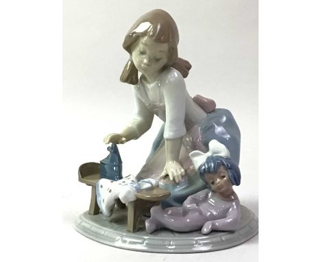 GROUP OF LLADRO FIGURES, including My Chores, 5286, Snuggle Up, 6226, Study Buddies, 5451 and other Lladro figures, along wit