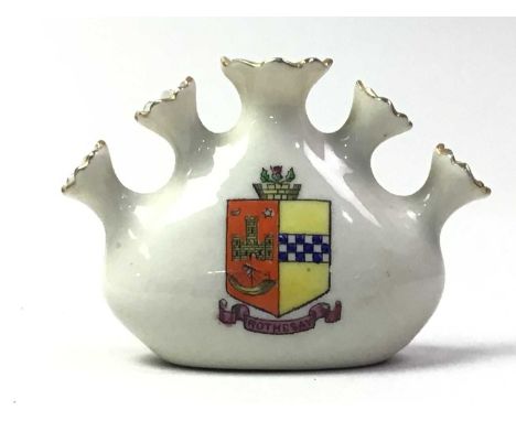 GROUP OF ROTHESAY COLLECTION ARMORIAL WARE, including saucers, cups and trinkets, along with a small group of blue and white 