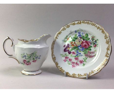 ROYAL ALBERT TEA SERVICE, NOSEGAY PATTERN  comprising six cups and saucers, six side plates, sugar and cream and a biscuit pl