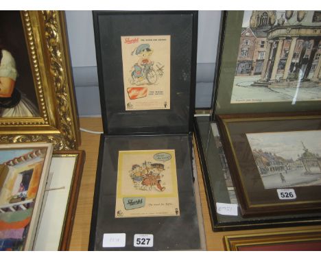 2 x Advertising Prints