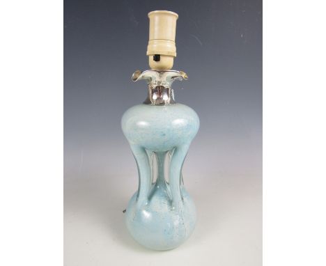 An Edwardian kutrolf decanter with white metal collar bearing Assam Valley Light Horse 1906 engraved presentation inscription