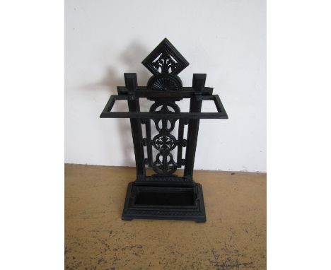 A 19th Century cast iron stick stand, 80 cm 