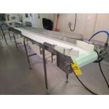 Belt Conveyor, approx. 20 ft. x 24 in., hydraulic driven, stainless steel frame [Loc. Packaging