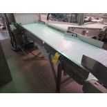 Frontmatec Belt Conveyor, approx. 108 in. x 32 in., stainless steel frame [Loc. Packaging