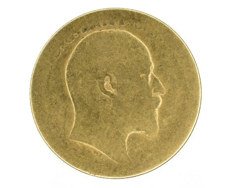 King Edward VII, Half-Sovereign, 1906. King Edward VII, Half-Sovereign, 1906, Bare head r. R. St. George and dragon, edge mil