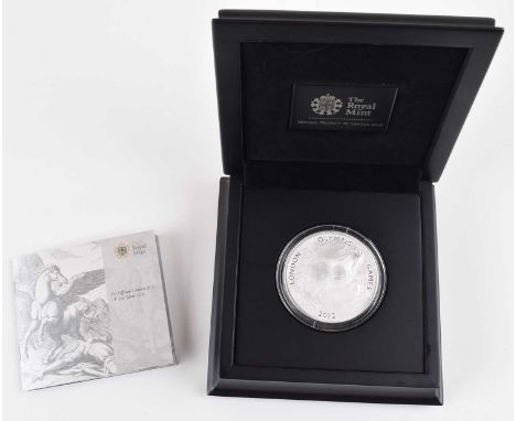 The Royal Mint Official London 2012 UK 5oz Silver Coin. Queen Elizabeth II, The Official London 2012 UK 5oz Silver Proof Coin