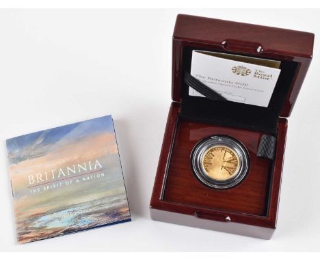 Queen Elizabeth II, 2020 Gold Proof Quarter-Ounce Britannia, 25 Pounds. Queen Elizabeth II, 2020 Gold Proof Quarter-Ounce Bri