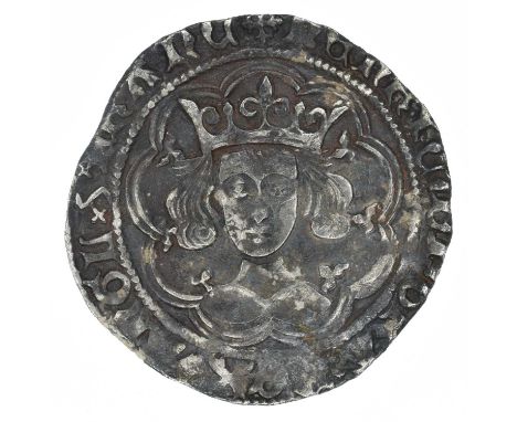 King Henry VI, Pinecone-mascle issue groat, Calais Mint. King Henry VI (1413-22), Groat, Calais mint, Pinecone-mascle issue 1