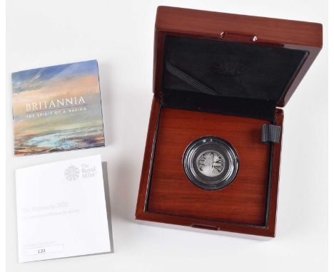 Queen Elizabeth II, 2020 Platinum Proof Quarter-Ounce Britannia, 25 Pounds. Queen Elizabeth II, 2020 Platinum Proof Quarter-O