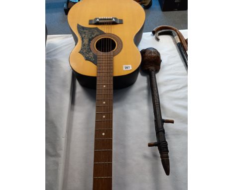 K GUITAR TURTLE SHELL LEATHER STRING INSTRUMENT