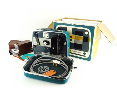 A Kodak Zoom 8 automatic cine camera and Kodak Brownie Eight-61 cine projector