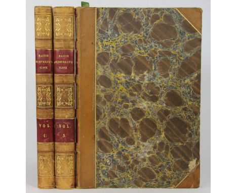 DICKENS (C), MASTER HUMPHREYS CLOCK, first edition, three vols, with illustrations by George Cattermole and Hablot Browne, al