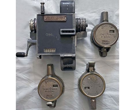 Selection (4) of TICKET MACHINES comprising an Insert Setright, casing no 056 (handle operates OK but not otherwise tested) a