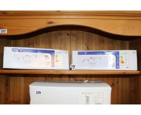 Pair of Boxed 4 Light Spotlight bars 