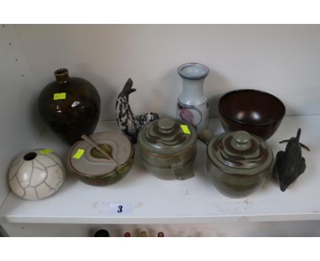Collection of assorted Studio Pottery inc Winchcombe Pottery 