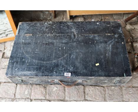 Wooden Carpenters tool chest with tools 